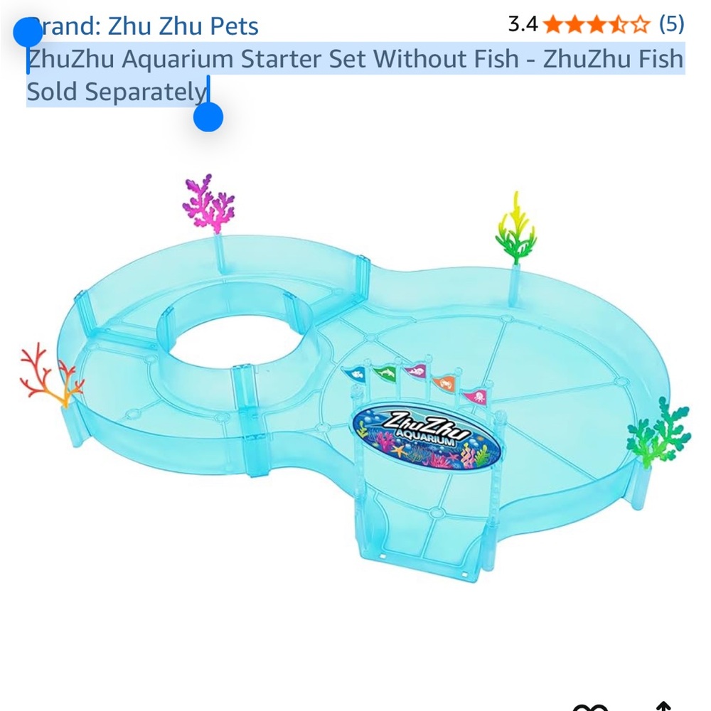 🎉Host Pick 🎉ZhuZhu Aquarium Starter Set With 2 Fish Included - Picture 3 of 5
